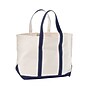 L.L.Bean Boat and Tote Large Canvas Tote Bag, Blue Trim (0M19720001)~#|#~20E7C563-87ED-4BDE-B8C4DDB000DCEA7A_sc7