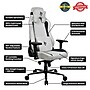 Arozzi Vernazza Supersoft Fabric Ergonomic Racing Gaming Chair, Light Grey (VERNAZZA-SPSF-LG)~#|#~20E8CC8C-652A-4105-B55DA9BF8AF22CB5_sc7