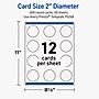 Avery Round Integrated Cards, Matte White, 600/Pack (19479399822)~#|#~20EB0A05-FCA3-45CB-851129A5CA90519C_sc7
