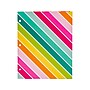 Pukka Pad Carpe Diem Rainbow Color Wash 3-Hole Punched 2-Pocket Portfolio Folders, Assorted Colors, 6/Pack (9097-CD)~#|#~20EC3CA8-07E0-409B-BBA76969002C67C5_sc7