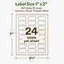 Avery Hemp Rectangle Laser/Inkjet Multipurpose Labels, 1" x 2", Off-White (1920/Box)~#|#~20EF69C2-3058-4161-AF1BD52CE6ECC796_sc7