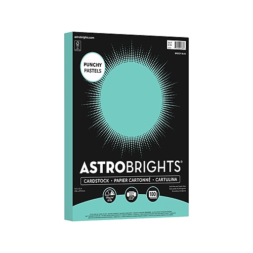 Astrobrights Punchy Pastels 65 lb. Cardstock Paper, 8.5