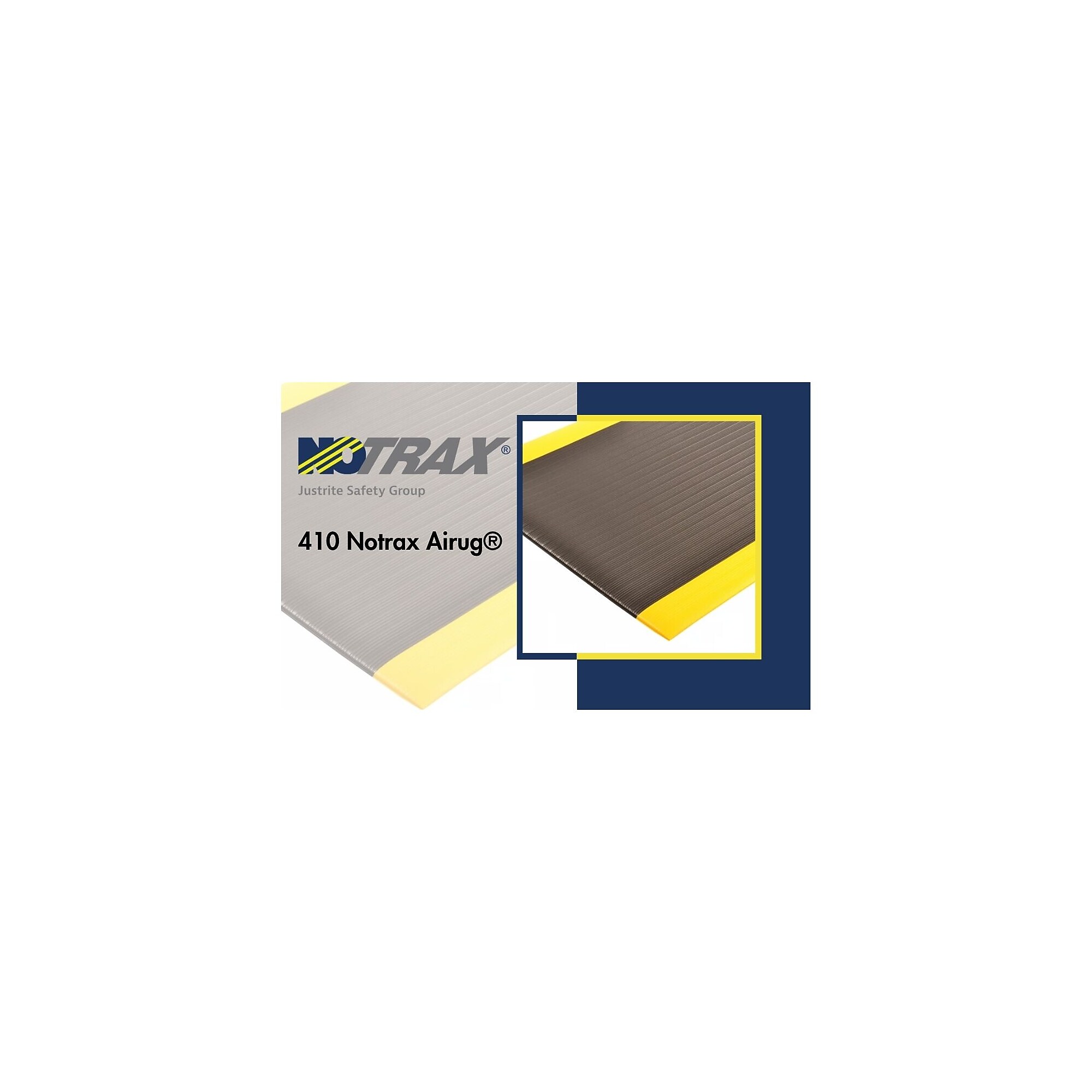 NoTrax Airug Anti-Fatigue Commercial Specialty Floor Mat, 36″ x 24″, Black/Yellow (410S0523BY) Sansujyuku sansujyuku.com