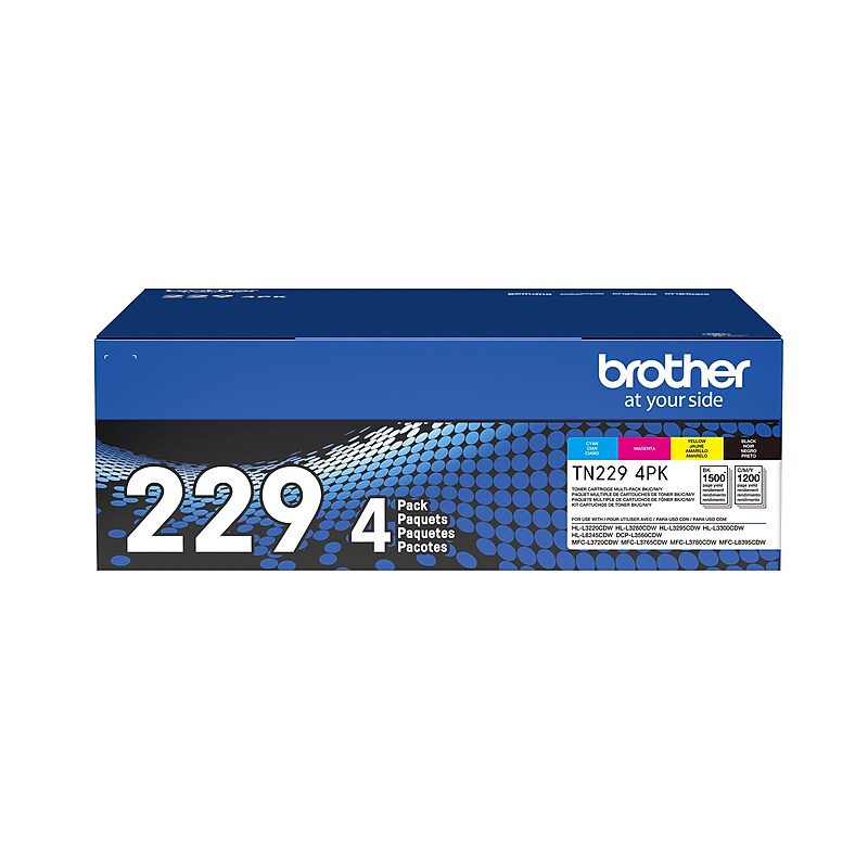 Brother TN2294PK Black/Magenta/Cyan/Yellow Standard Yield Toner Cartridges image 1