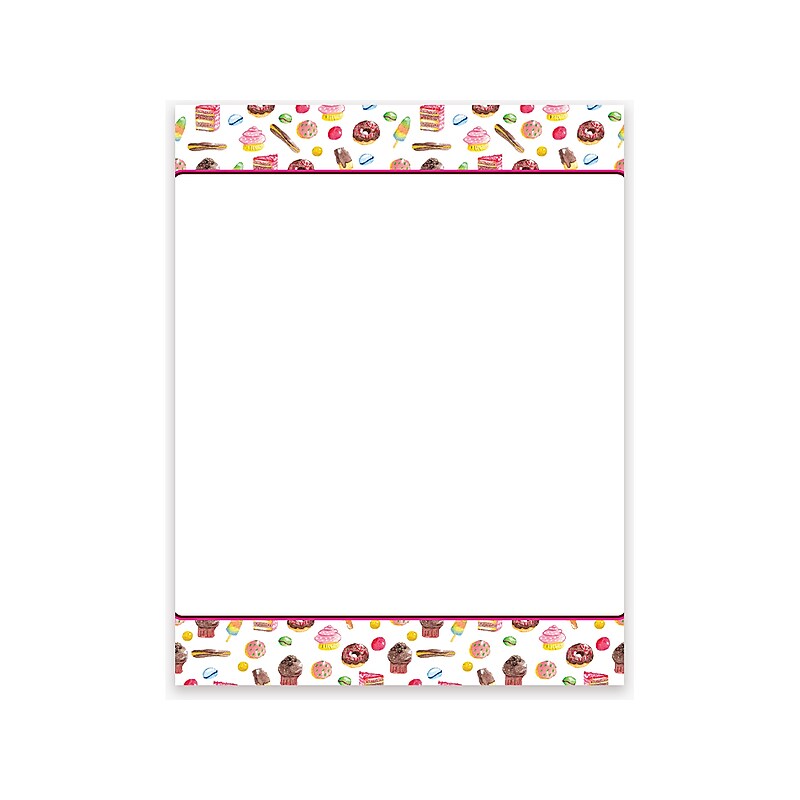 Geographics Cookies Letterhead, Multicolor, 50/Pack (48898) image 1