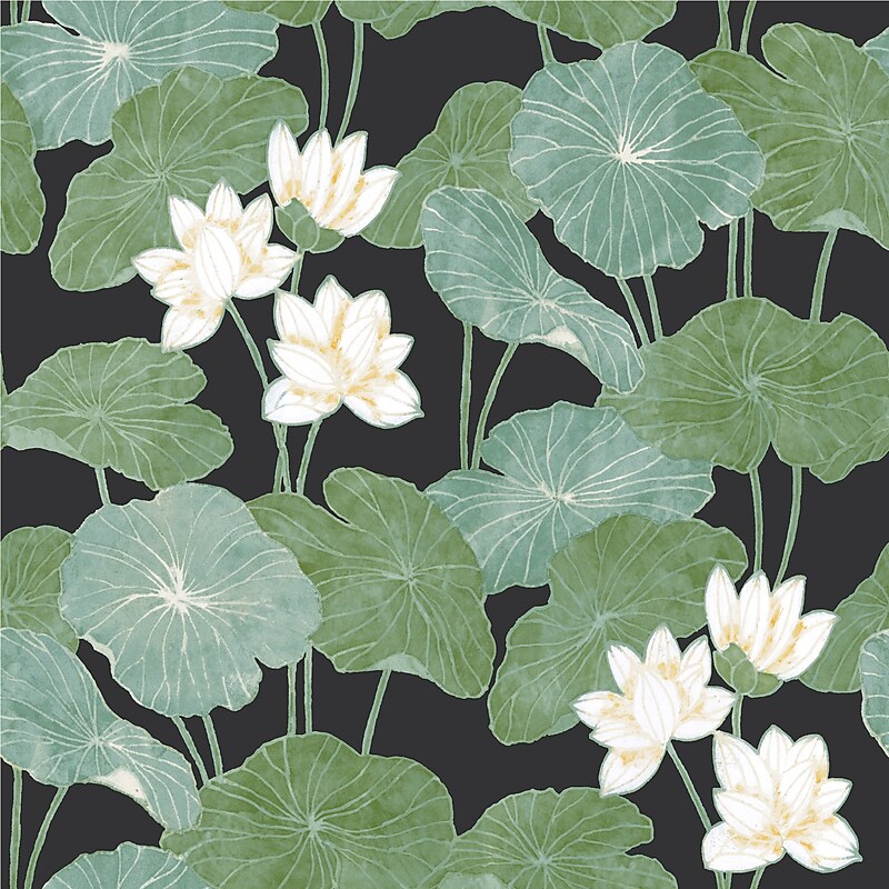 York Wallcoverings Lily Pad Peel and Stick Wallpaper (RMK11433WP) image 1