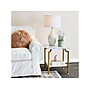 Household Essentials Crown 18.5"W x 18.5"D Laminate Side Table, White Marble/Gold (8249-1)~#|#~210415B4-8A7F-44CA-A420D3925DD5A341_sc7