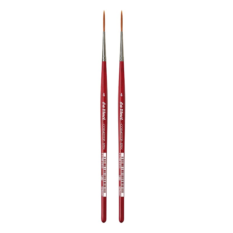 da Vinci COSMOTOP-SPIN Mixed Media Synthetic Bristle, Rigger Brushes, 2/Pack (DVXVA12804-2) image 1