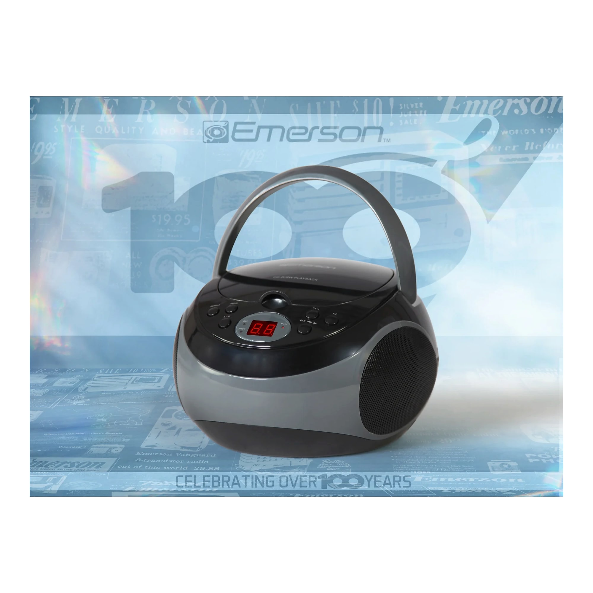 Emerson Bluetooth Boombox Radio, Blue (EPB-3003 BLUE) Sansujyuku sansujyuku.com