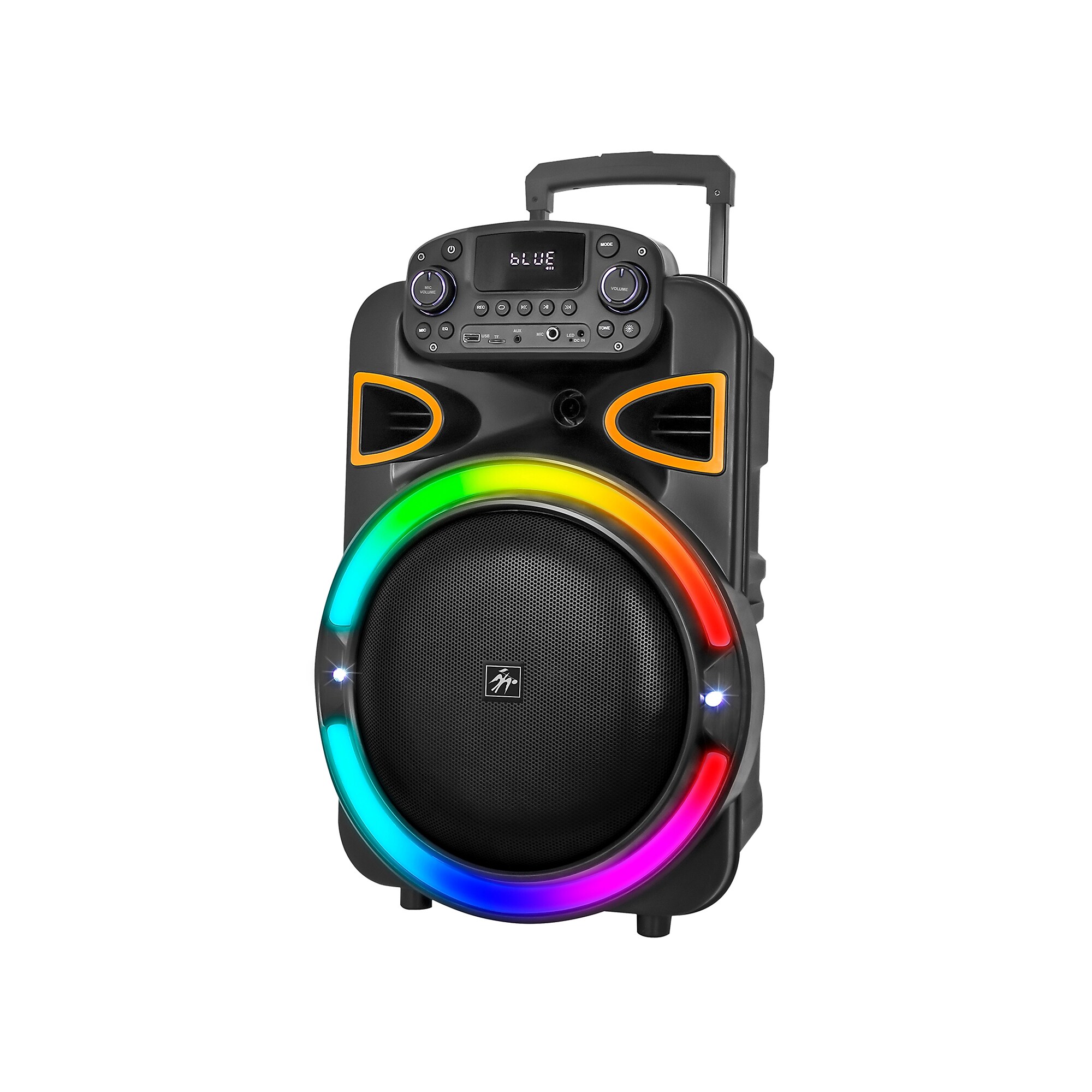 STUDIO PRO by FISHER DJ PARTY PRO Wireless Bluetooth Portable LED Ring-Light Party System Speaker, Black (SBX1530) Sansujyuku sansujyuku.com