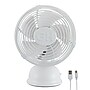 Good Housekeeping Retro 5" Oscillating Desk Fan, Matte White (92522)~#|#~210F2CBA-4B45-4E65-82A4BE8A533C5FD1_sc7