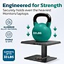 Purely S502 Ergonomic Adjustable Monitor Riser & Laptop Docking Station with Wireless Charging, Black (PMS502DS)~#|#~21104C50-97D1-44E8-9B444D2C47D62191_sc7