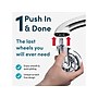Lifelong Wheels Chair Caster, Clear/Silver, 5/Set (B0B27MGVGP)~#|#~21113CA2-A5C5-48D7-BC9939935771A602_sc7