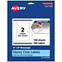 Avery Laser/Inkjet Multipurpose Rectangle Labels, 4" x 6", Clear, 200 Labels/Box (94278)~#|#~211214A6-8FA6-4490-B433E0B3DFB05197_sc7