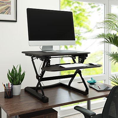 Union & Scale FlexFit 27" Manual Adjustable Desk Converter - Thumbnail 5