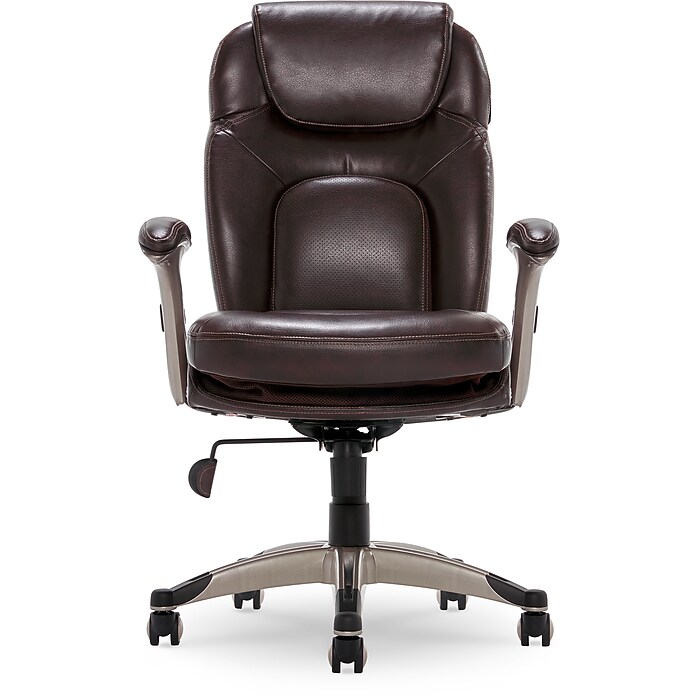 Serta Back in Motion Bonded Leather Executive Office Chair, Frye