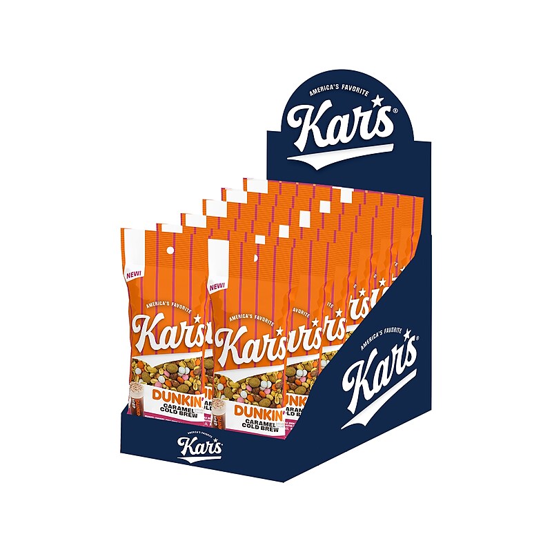 Kar's Dunkin' Caramel Cold Brew Trail Mix, 2 oz., 12 Bags/Box (7168) image 1