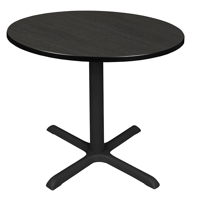 Regency Cain 36" Round Laminate X Base Breakroom Table, Ash Grey (TB36RNDAG) image 1