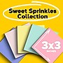 Post-it Recycled Notes, 3" x 3", Sweet Sprinkles Collection, 100 Sheet/Pad, 12 Pads/Pack (654-RP-A/654-A)~#|#~211EAB27-20C1-4164-902A129E274E67F7_sc7