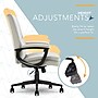 Click365 Ergonomic Velvet Swivel Executive Chair, Gray (CCHR10024C)~#|#~211F0F0F-79F5-4A4E-A769E68F50D3D8DD_sc7