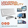 Delton N35 Wireless Keyboard and Mouse & Swivel Tablet Stand Bundle, White (DTTKITN35WWSW60)~#|#~21206914-8616-414E-AEAA39E59B394D26_sc7
