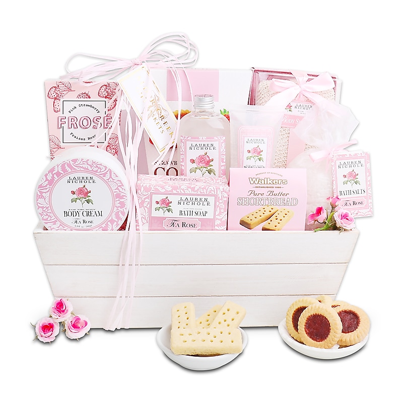 Alder Creek Roses for Relaxation Spa Gift Basket (FG04413) image 1