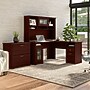 Bush Furniture Cabot 60"W L Shaped Computer Desk with Hutch and Lateral File Cabinet, Harvest Cherry (CAB005HVC)~#|#~2126E5B2-E9AB-4E9F-881B26FAE7497F6D_sc7