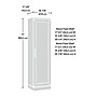 Sauder HomePlus 71"H Storage Cabinet with 4 Shelves, Salt Oak (435138)~#|#~2126FEBE-4A5D-446E-B4089B40CBF023CB_sc7