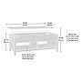 Sauder Bridge Acre 46"W x 24"D Coffee Table, Lintel Oak (427692)~#|#~2129D164-D9A9-448A-8C5507AEF8C98AF0_sc7