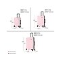 DUKAP Discovery 3-Piece Hardside Spinner Luggage Set, TSA Checkpoint Friendly, Pink (DKDISSML-PNK)~#|#~212A405E-4E2E-42CC-AE9434E6E1DB2B46_sc7