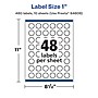 Avery Laser/Inkjet Starburst Waterproof Multipurpose Labels, 1"  Dia, White, 480/Pack (94606)~#|#~212D1DC7-9DD4-49CE-8E6B7D647C5FF8D4_sc7