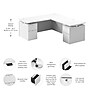 Bush Business Furniture Stratus 72"W Electric L-Shaped Adjustable Standing Desk with Drawers, White (SUT018WH)~#|#~2137FCC7-914F-4211-A8D1D72AAD97A594_sc7