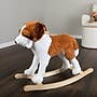 Happy Trails Plush Dog Rocker, Brown/White (80-BF017)~#|#~2138D17D-16E8-47E9-998BE8B01ECC48E7_sc7