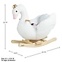 Happy Trails Plush Swan Rocking Horse, White (80-BF013)~#|#~213F8FA3-2B8A-4A86-815B3E21A2A0F1BC_sc7