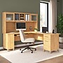 Bush Home Somerset 72" W L Shaped Computer Desk with Hutch, Maple Cross (SET001MC)~#|#~21407CB3-A070-4E63-ABFAFB9F31C96ABB_sc7