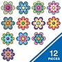 Carson Dellosa Education Happily Ever Elementary Retro Remix Jumbo Flowers Cutouts, 12/Pack, 6 Packs/Bundle (CD-120655-6)~#|#~21411A1A-8CCA-4504-8D1670B562D14C5C_sc7
