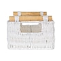 Household Essentials Woven Storage Wicker Basket with Handles, White, 3/Set (HE1103)~#|#~2142274B-0B89-4C07-8E704718E940EB7C_sc7