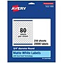 Avery Laser/Inkjet Round Multipurpose Labels, 0.75" Dia., White, 20000 Labels/Box (94504)~#|#~214B37C2-214D-419B-81FE5FC8CD1BAAF9_sc7