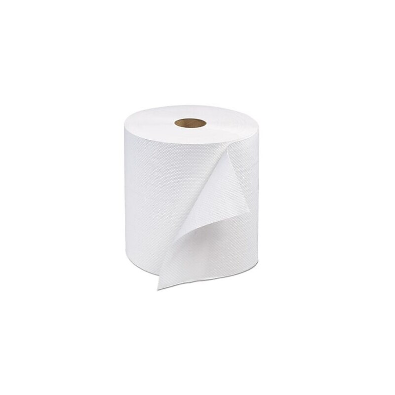 Tork Advanced Hardwound Roll Towel, 1-Ply, 600 Ft, White, 12 Rolls/Carton (TRKRB600) image 1