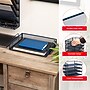 Staples Metal Mesh Side Loading Stackable Letter Tray, Letter Size, Navy Blue, 4/Pack (ST63844)~#|#~21505BDE-4162-43D9-A6722DBAA58C9EFD_sc7