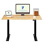 FlexiSpot E7COMMERCIAL 55''W Electric Height Adjustable Standing Desk, Bamboo/Black(E7BCOM5528-LBZB)~#|#~2151501C-FCB2-482C-81F4E0A8DE1E753C_sc7