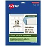 Avery Dissolvable Rectangle Multipurpose Labels, 1-13/16" x 2-3/16", Off-white, 300/Pack (94233)~#|#~21542536-8A44-45F8-90BF5C8051B66B9F_sc7