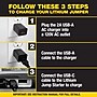 Stanley FATMAX 1,200-Amp 12-Volt Lithium Jump Starter & USB Power Bank with LED Light & Carrying Case (BGLLJ12FC)~#|#~21554FB9-B76B-4C29-B156E7DD82266694_sc7