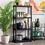 Iris 4-Shelf Plastic Shelving Unit, 55.8" x 35.9" x 17.9", Black (140099)~#|#~215C87DE-4F77-45C8-96538F5A887CF83B_sc7