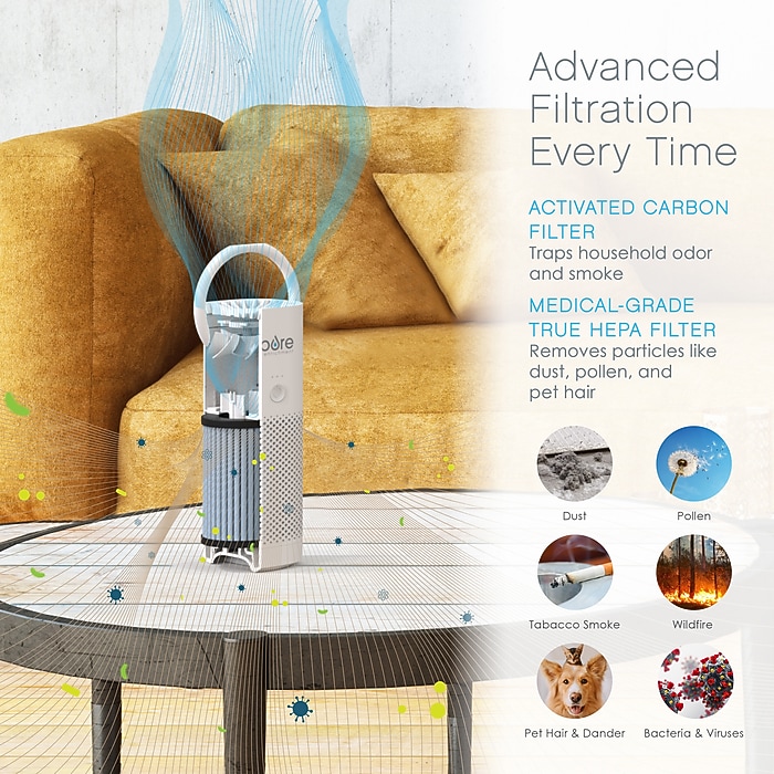 Pure Enrichment Genuine 2-in-1 True HEPA Air Purifier Filter
