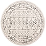Safavieh Tulum Collection 10' Round Indoor Area Rug, Machine Made, Ivory/Grey (TUL268A-10R)~#|#~216CF348-833C-4344-84AB1DE0D1975348_sc7