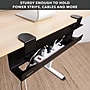 Mount-It! Clamp-on Under Desk Cable Management Tray, Holds up to 11 lbs., Matte Black (MI-7286BLK)~#|#~216E499D-2B5B-49F0-B21D7D76509BF335_sc7