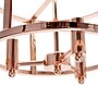 Lalia Home 3-Light 13" Farmhouse Glass and Metallic Accented LED Semi-flushmount, Rose Gold (LHM-1000-RG)~#|#~216E7061-3D2A-4FCD-9D42AB6E9AE9A1D2_sc7