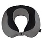Brookstone Memory Foam Fabric Travel Pillow, Gray/Black (BNPM0007)~#|#~21705744-FCD2-4268-935ED0BC17B329E1_sc7