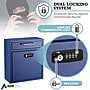 AdirOffice Steel Combination Locking Wall Mounted Interoffice Drop Box Mailbox, Medium, Blue (631-05-BLU-KCPK)~#|#~21743433-1C08-4D79-87835FEBBDE7A949_sc7